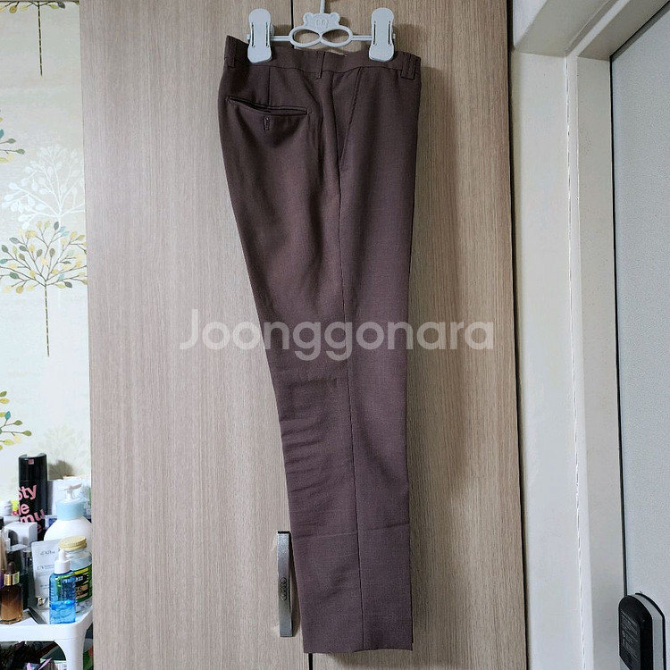 팥죽색 남성 슈트 세트--6