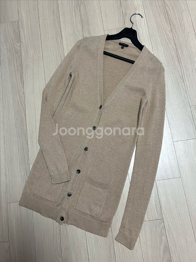 띠어리 THEORY 캐시미어100% 가디건 브이넥베이지--0