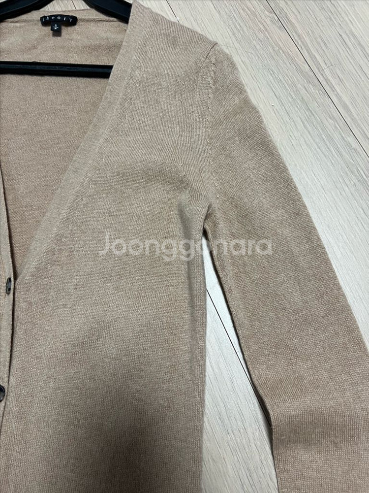 띠어리 THEORY 캐시미어100% 가디건 브이넥베이지--3