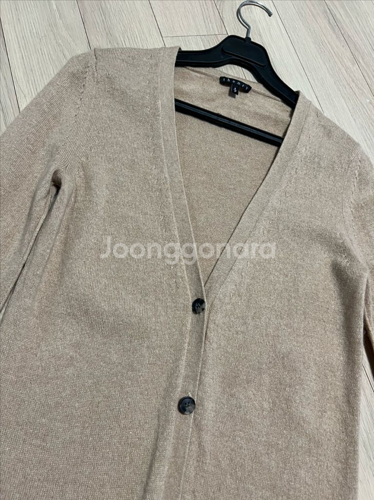 띠어리 THEORY 캐시미어100% 가디건 브이넥베이지--4