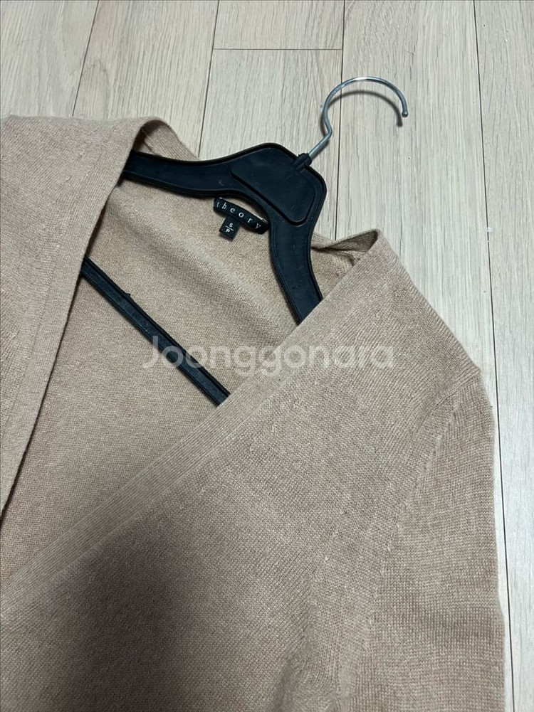 띠어리 THEORY 캐시미어100% 가디건 브이넥베이지--7
