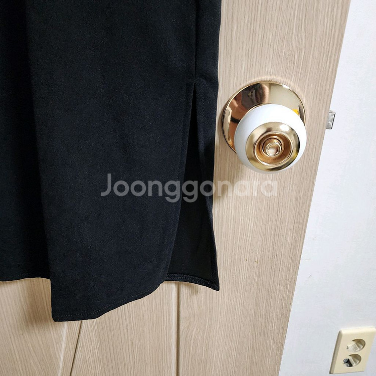 스웨이드 뷔스티에 롱원피스--2