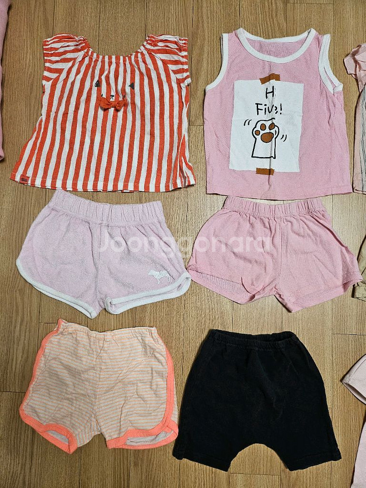 여아 여름옷 90사이즈 알퐁소 아가방 해피랜드 알루앤루--1