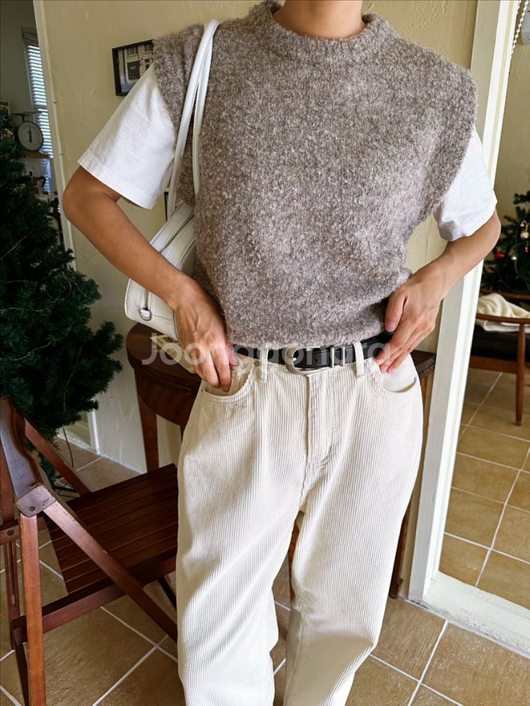 보우보우 디자이어 desire 니트베스트 여성여자조끼--1