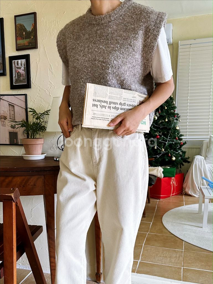 보우보우 디자이어 desire 니트베스트 여성여자조끼--2