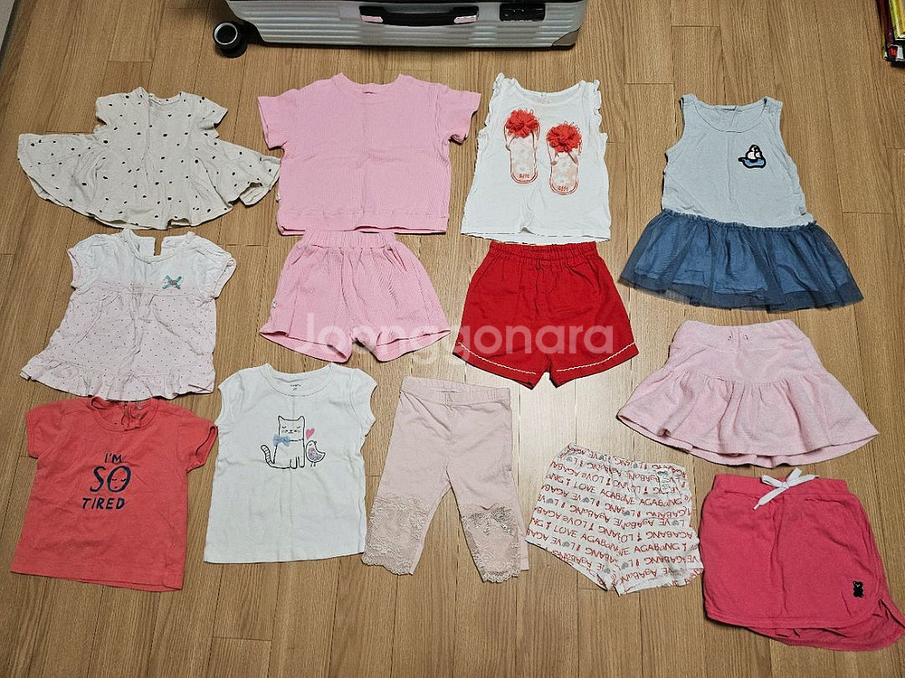 여름 여아옷 90사이즈 일괄 카터스 젤리스푼 외--0