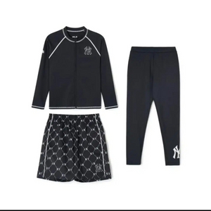 MLB 키즈 다이아 모노그램 남아 프리미엄 래쉬가드 세트(130)