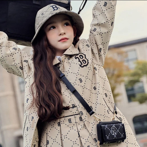 MLB 키즈 다이아 모노그램 지갑 크로스백