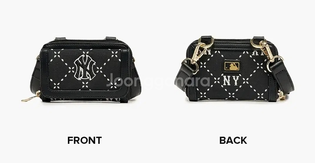 MLB 키즈 다이아 모노그램 지갑 크로스백--1