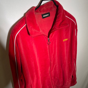 널디 오버핏 벨벳 트랙탑 자켓 S(실측 M) 이미지