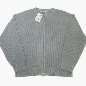 에잇세컨즈 니트 집업 가디건 그레이