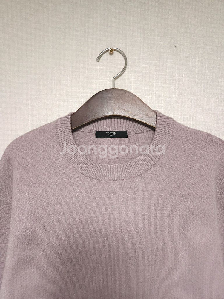 탑텐 라벤더 니트 맨투맨 (105/XL)--1