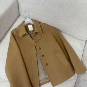 시에sie 튤리 울 쉐입코트 카멜 S