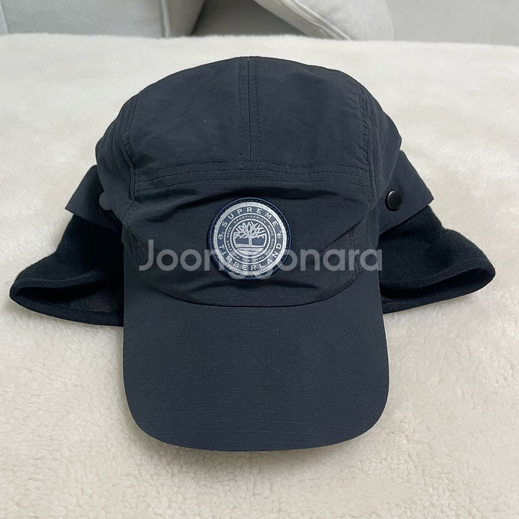 슈프림x팀버랜드 투인원 이어플랩 캠프캡 블랙 21FW--0