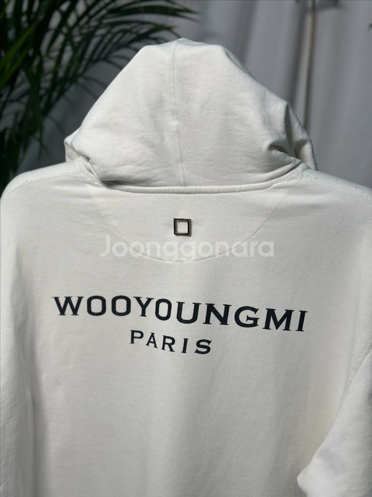 (48)우영미 백로고 후드티 화이트--4