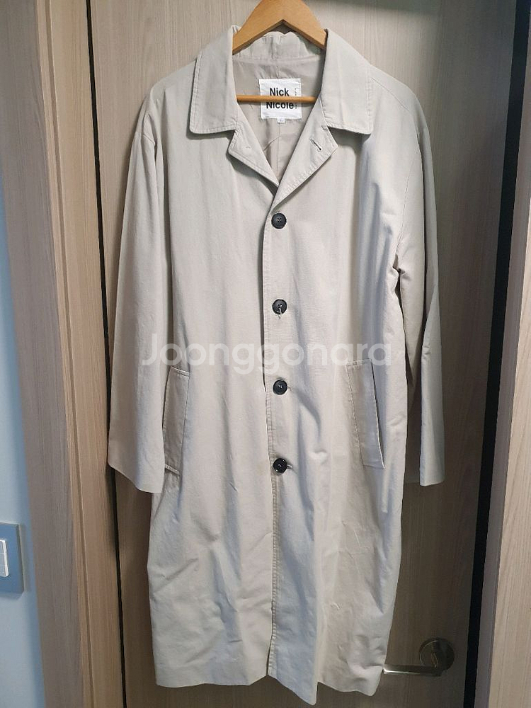 무신사 닉앤니콜 코튼 싱글 맥 롱 코트--6