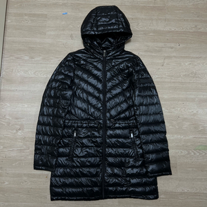 DKNY 도나카란 여성 다운 후드 경량 롱패딩 점퍼 [