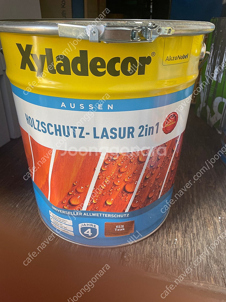 시라데코 오일스테인 미개봉 티크색/투명 15리터--1