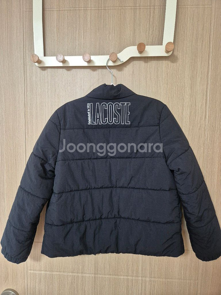 라코스테 키즈 경량 패딩 블랙 128--1
