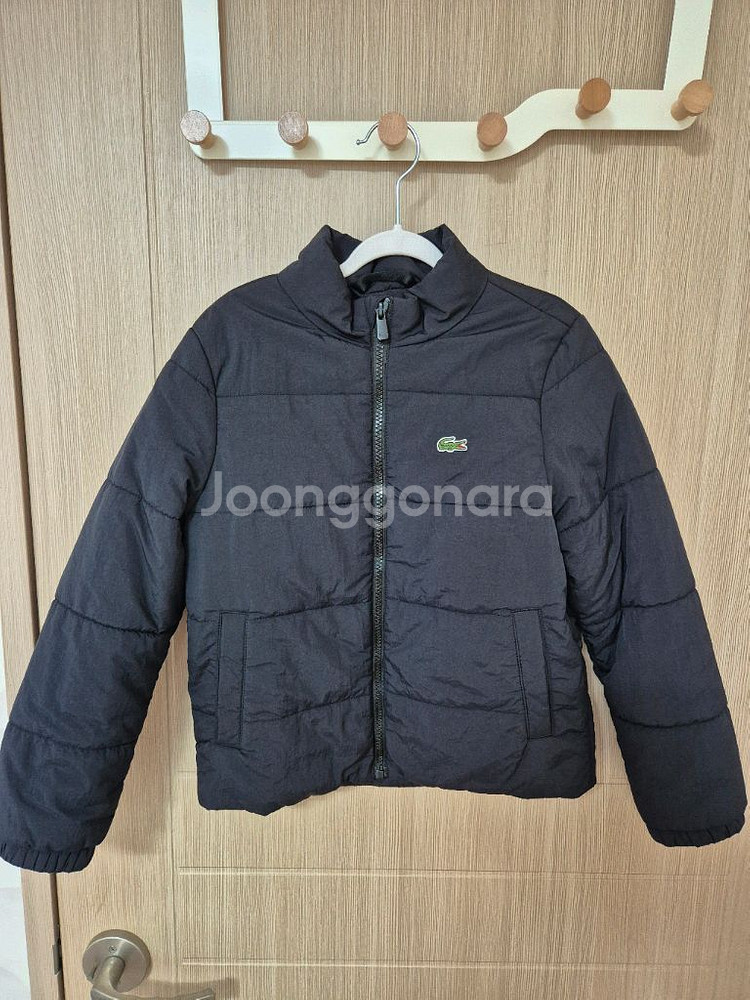 라코스테 키즈 경량 패딩 블랙 128--0