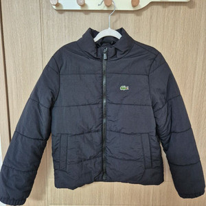 라코스테 키즈 경량 패딩 블랙 128