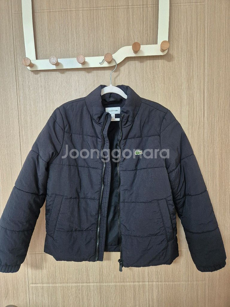 라코스테 키즈 경량 패딩 블랙 128--2