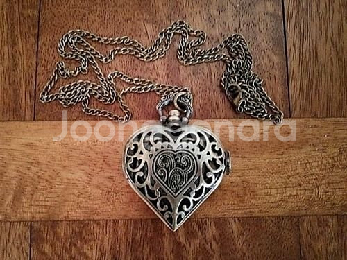 새 동색 하트 회중 시계 쥬얼리 기념 생일선물 기념품--2