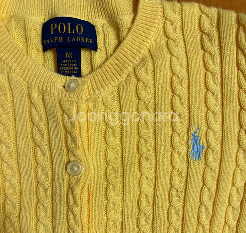 폴로 랄프로렌 여아 가디건 6X--2