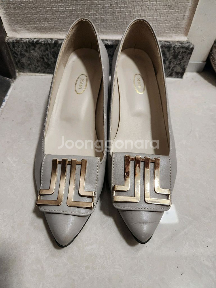 마니 여자회색구두 정장구두 235--1