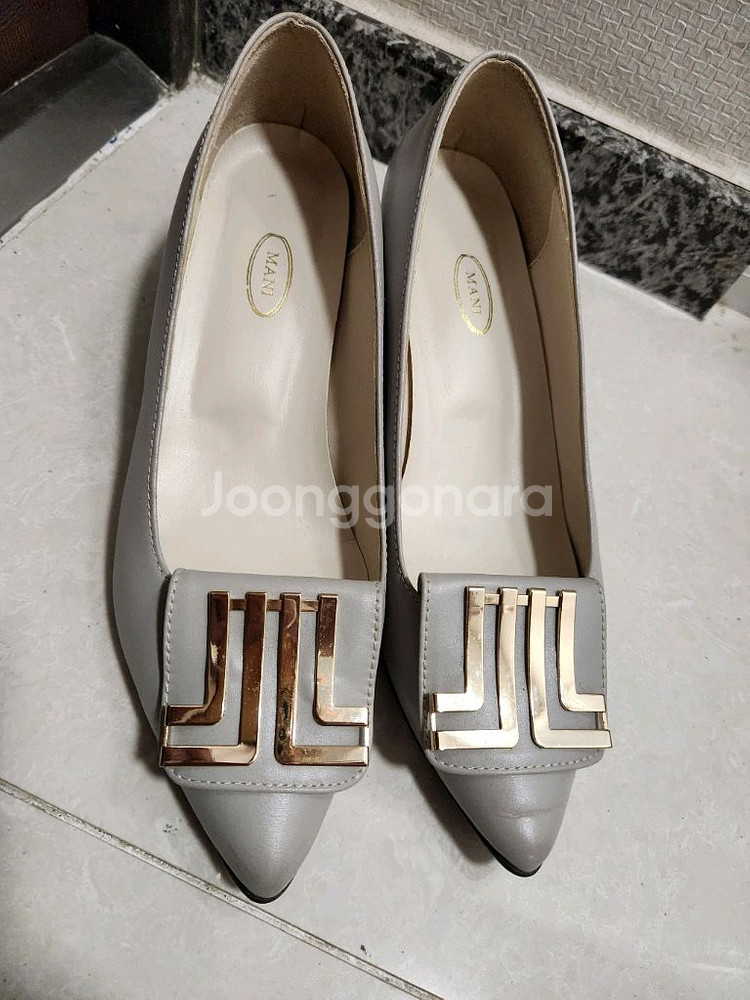 마니 여자회색구두 정장구두 235--2