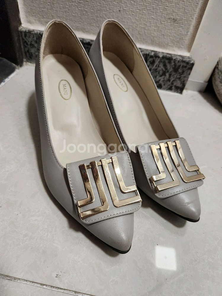 마니 여자회색구두 정장구두 235--3