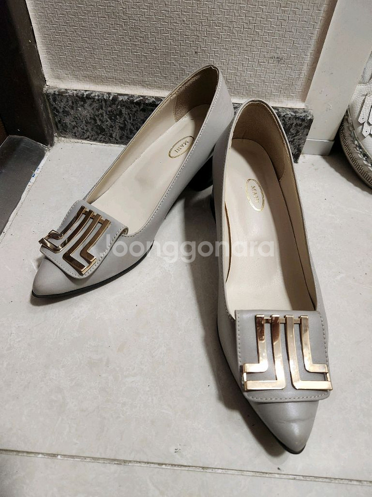 마니 여자회색구두 정장구두 235--4