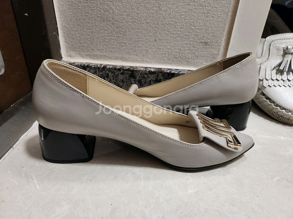 마니 여자회색구두 정장구두 235--6