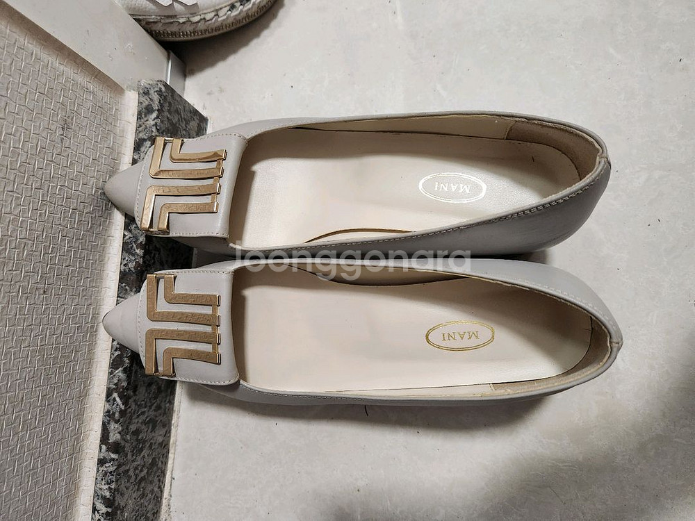 마니 여자회색구두 정장구두 235--7