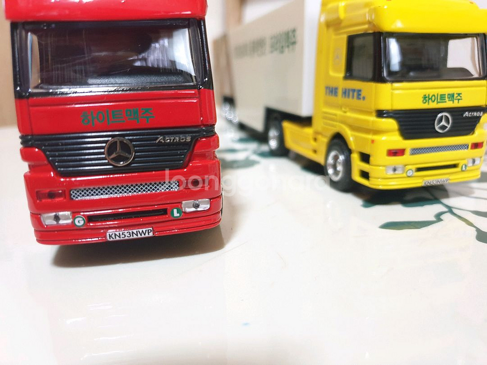 트럭 미니카 다이캐스트 하이트맥주 벤츠악트로스--5