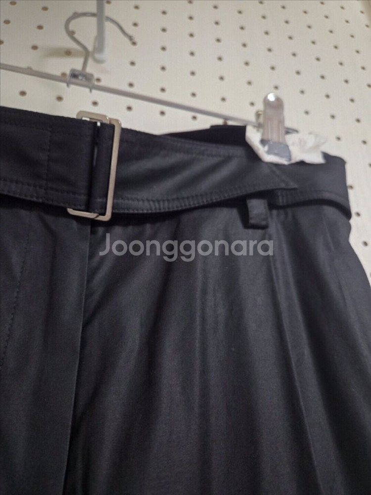 럭키슈에뜨 밴딩 벨티드 와이드 팬츠 36--7