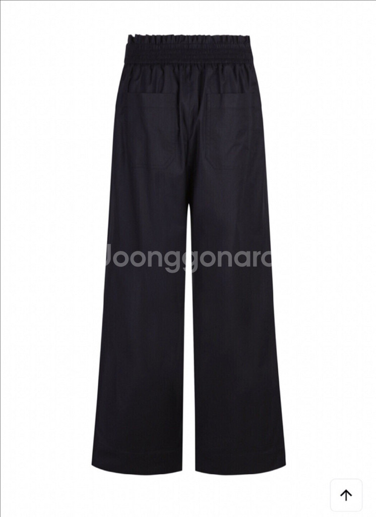 럭키슈에뜨 밴딩 벨티드 와이드 팬츠 36--4