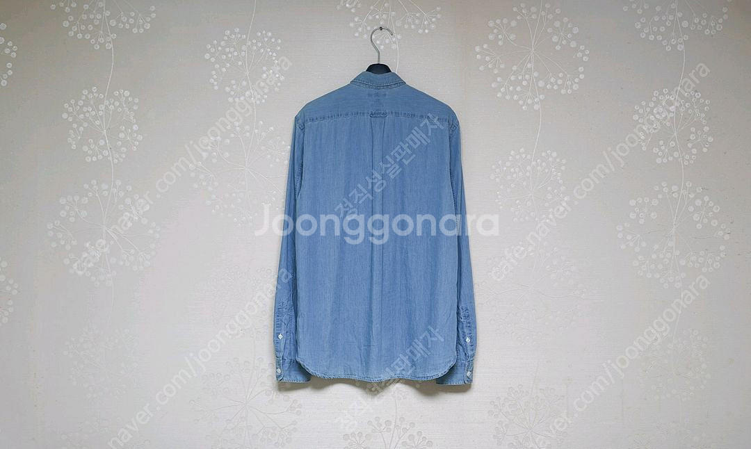 Xacus 면 100% 데님 셔츠--1