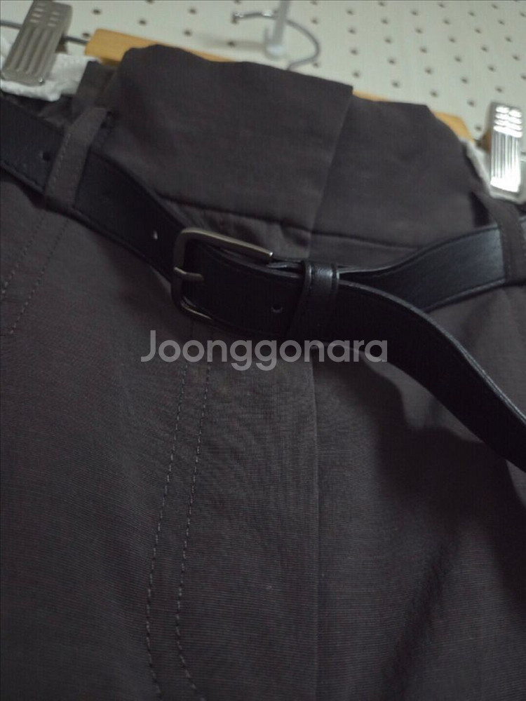 럭키슈에뜨 벨트 사이드 밴딩 와이드 팬츠 36--8