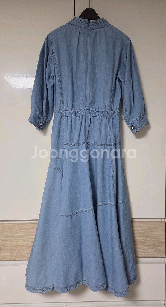 마인 벨티드 플레어 드레스 44 랑방 타임 더캐시미어--5