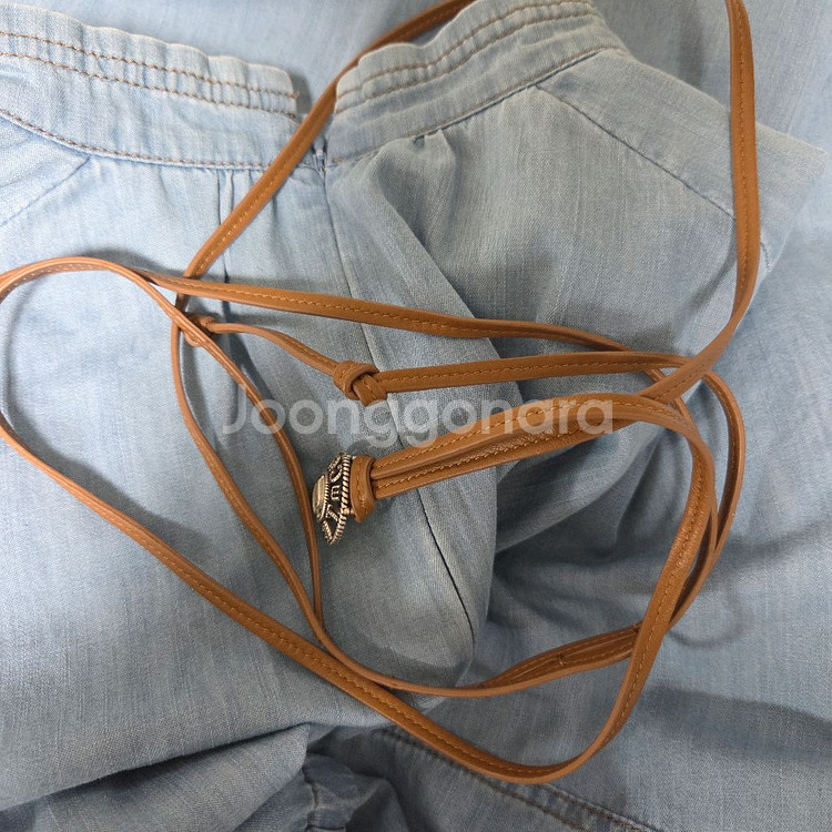 마인 벨티드 플레어 드레스 44 랑방 타임 더캐시미어--9