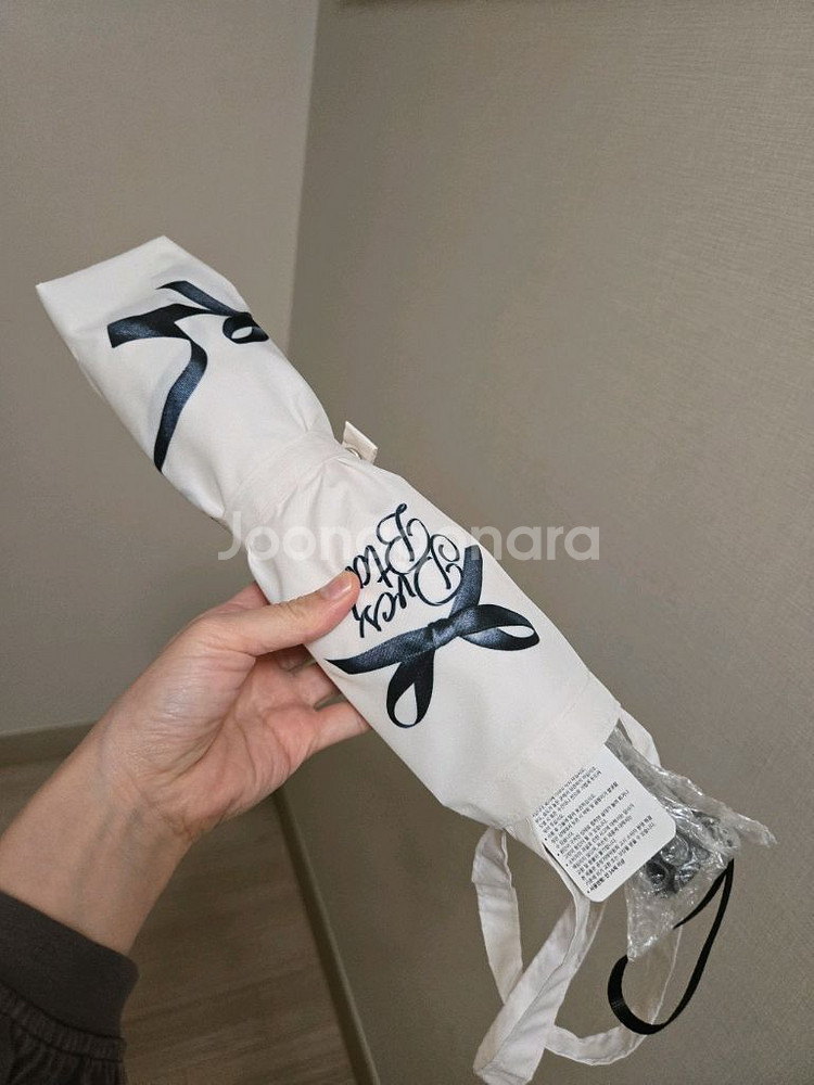 PVCS 블루밍테일 리본 포인트 접이식 우산+에코백--1