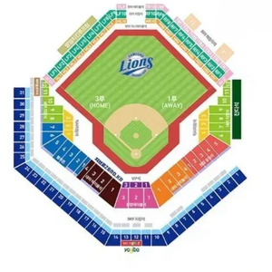 준PO 4차 SSG 삼성 3루 내야지정석 통로 2연석