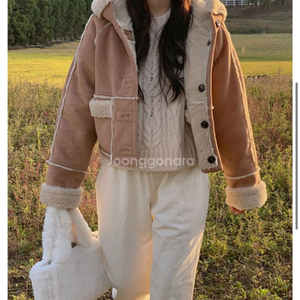 리버시블 무스탕 새상품