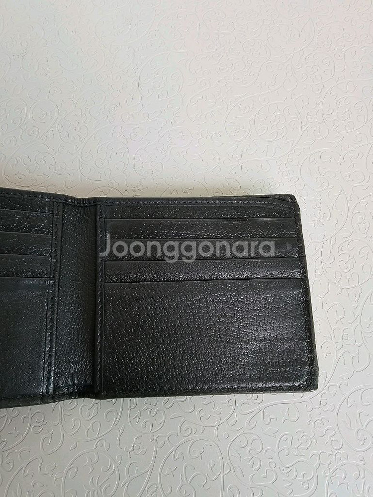 (정품) 구찌 GG 마몽 반지갑/검정/개인/팝니다.--3