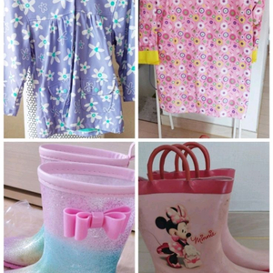 하틀리라인코트 .장화 4제품일괄판매해요