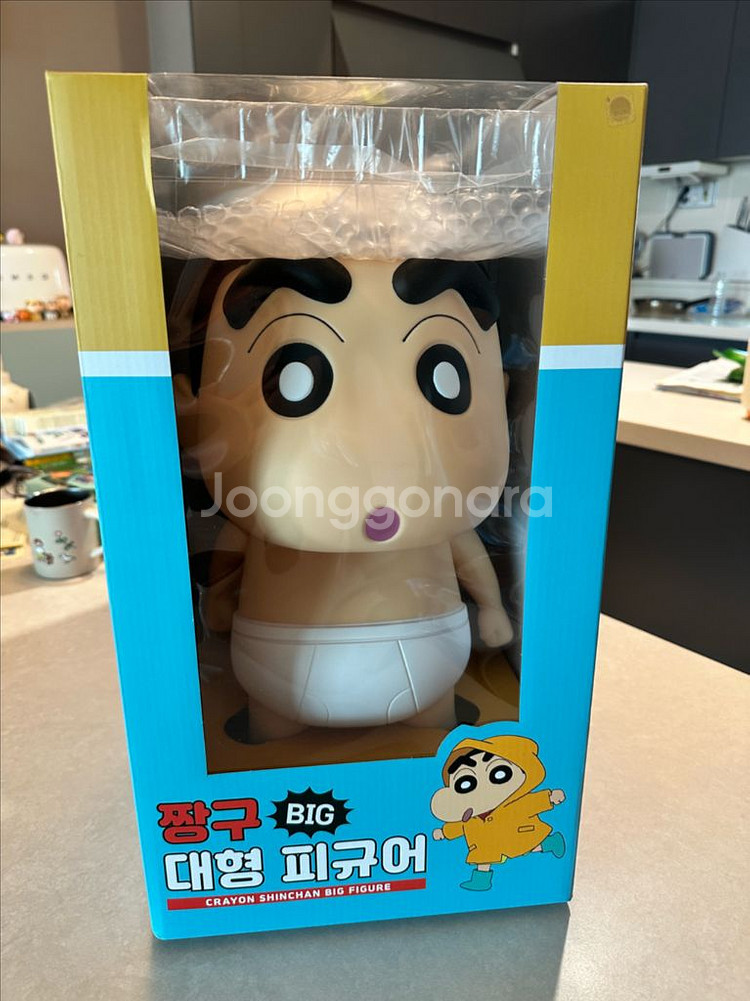 짱구 우비 대형피규어 정품 미개봉 새상품 택포--0
