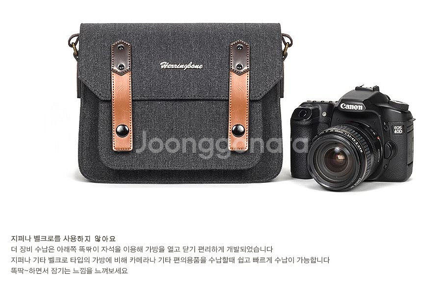 해링본 파파스포켓 미니 블루 가방팝니다.(4만원) ​--8