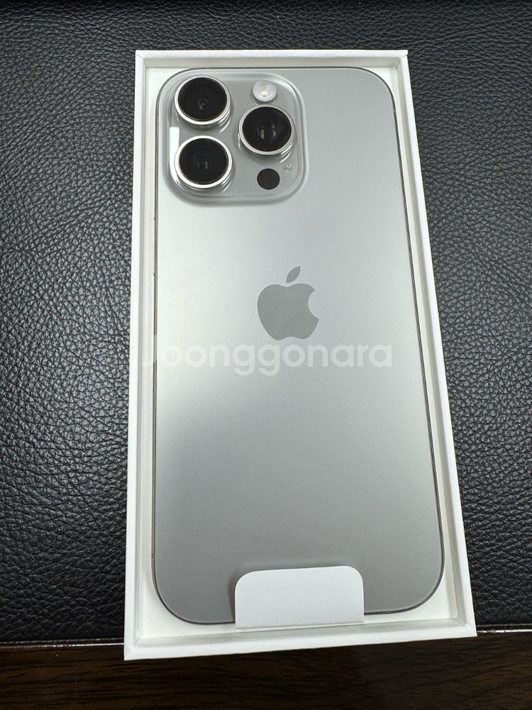 아이폰16프로 네추럴티타늄 256GB 미국판 무음--1