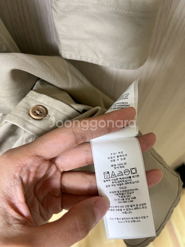 폴로 랄프로렌 여성 벨트 옥스포드 셔츠 원피스 드레스--1